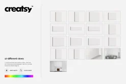 Canvas Print Many Sizes Mockup Set