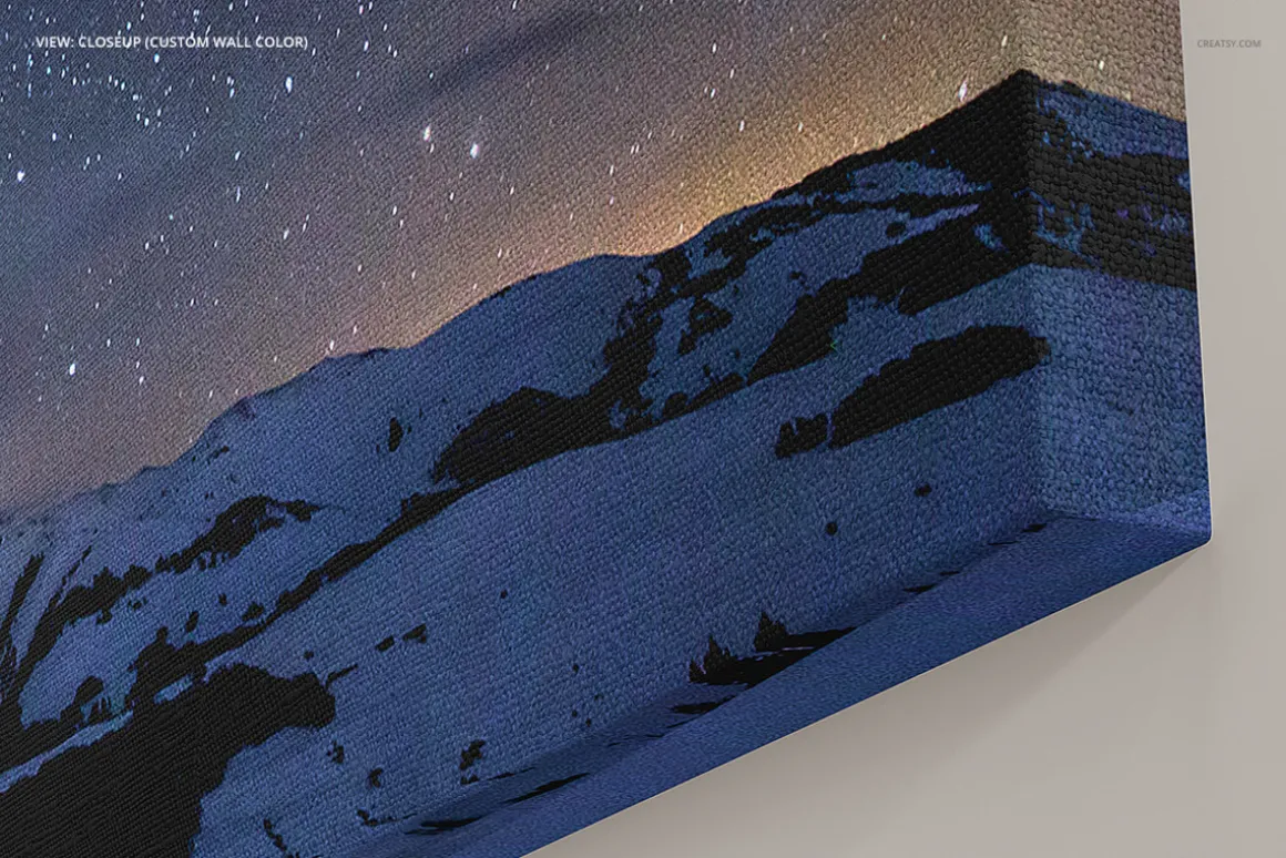 Canvas Print Many Sizes Mockup Set