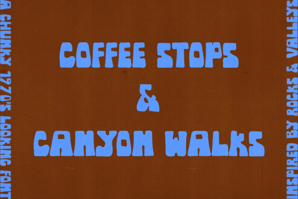 Canyon - Hand Drawn Western Font