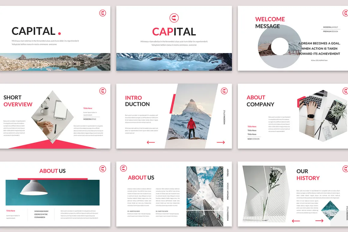 Capital Business Powerpoint Template