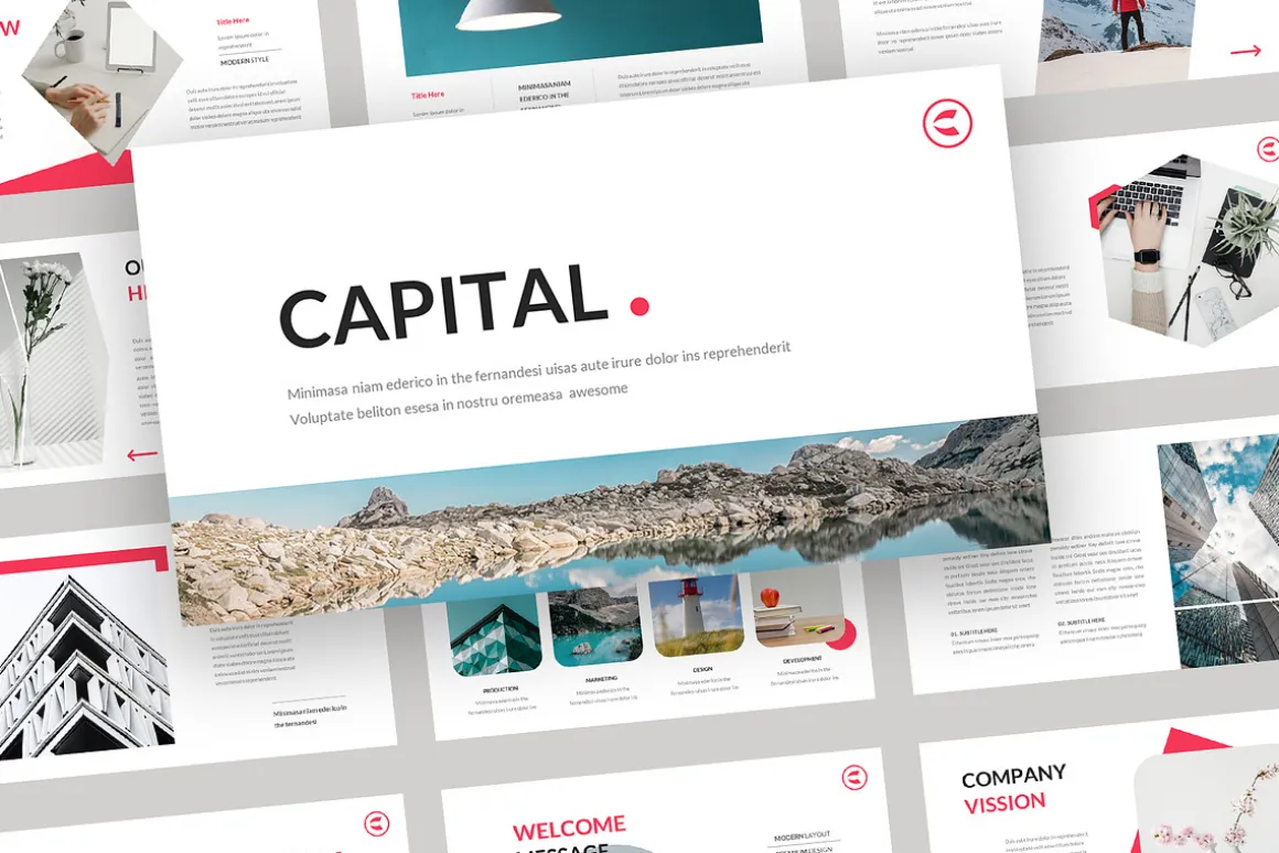 Capital Business Powerpoint Template