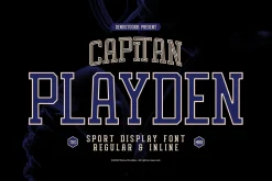 Capitan Playden | Sport Display Font
