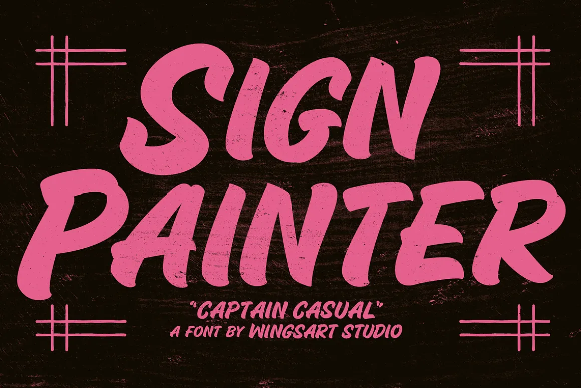 Captain Casual - A Sign Painter Font