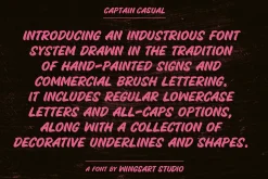 Captain Casual - A Sign Painter Font