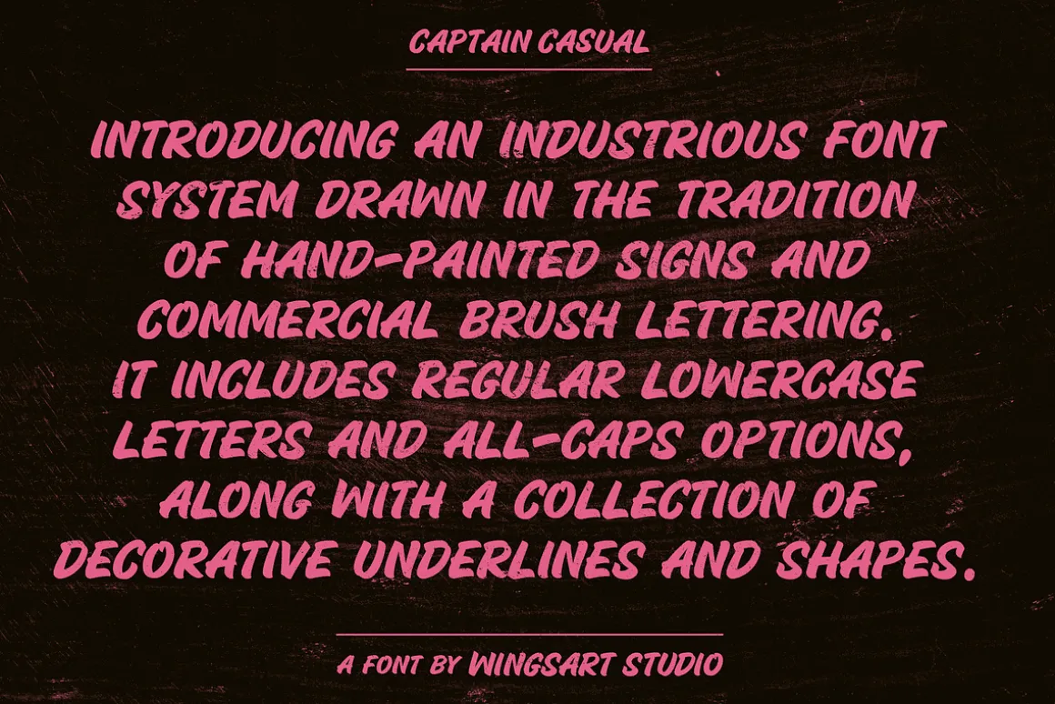 Captain Casual - A Sign Painter Font