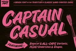 Captain Casual - A Sign Painter Font