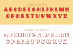 Captain Joe Bold & Strong Typeface