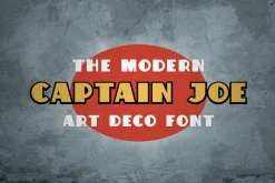 Captain Joe Bold & Strong Typeface