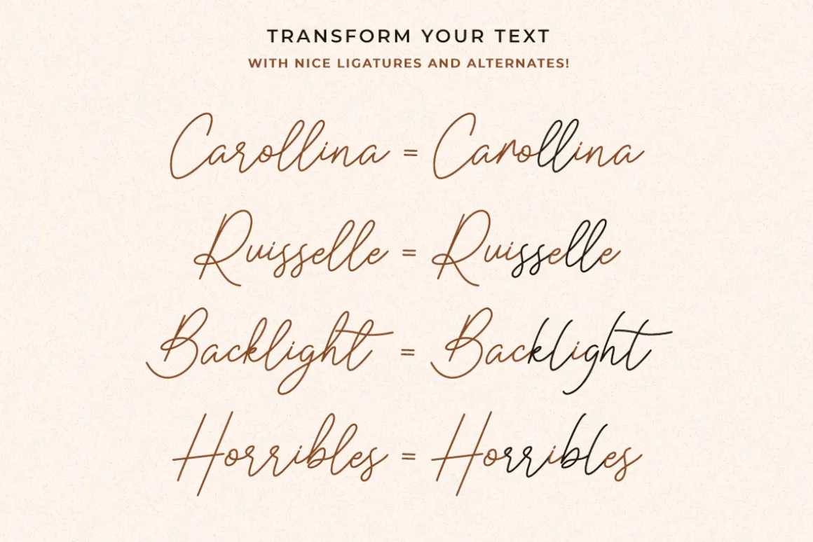 Caramella Modern Script Font