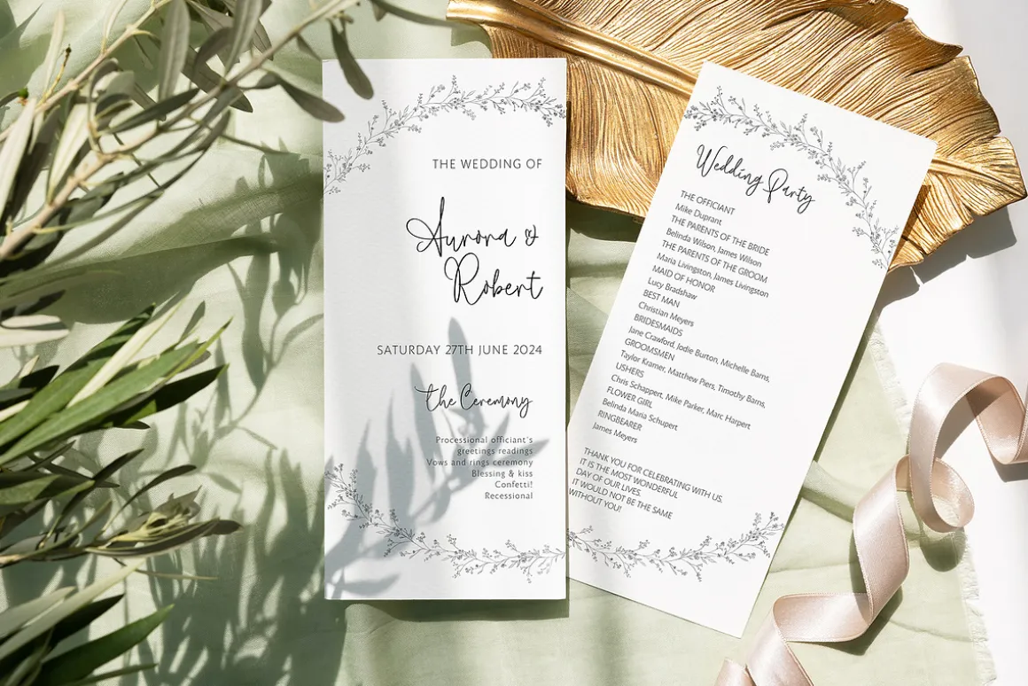 Card Mockup 4x9 Menu Olive p2