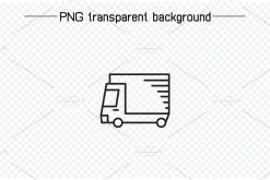 Car Line Icons Set