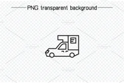 Car Line Icons Set