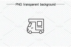 Car Line Icons Set