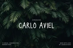 Carlo Aviel · Handwriting Font
