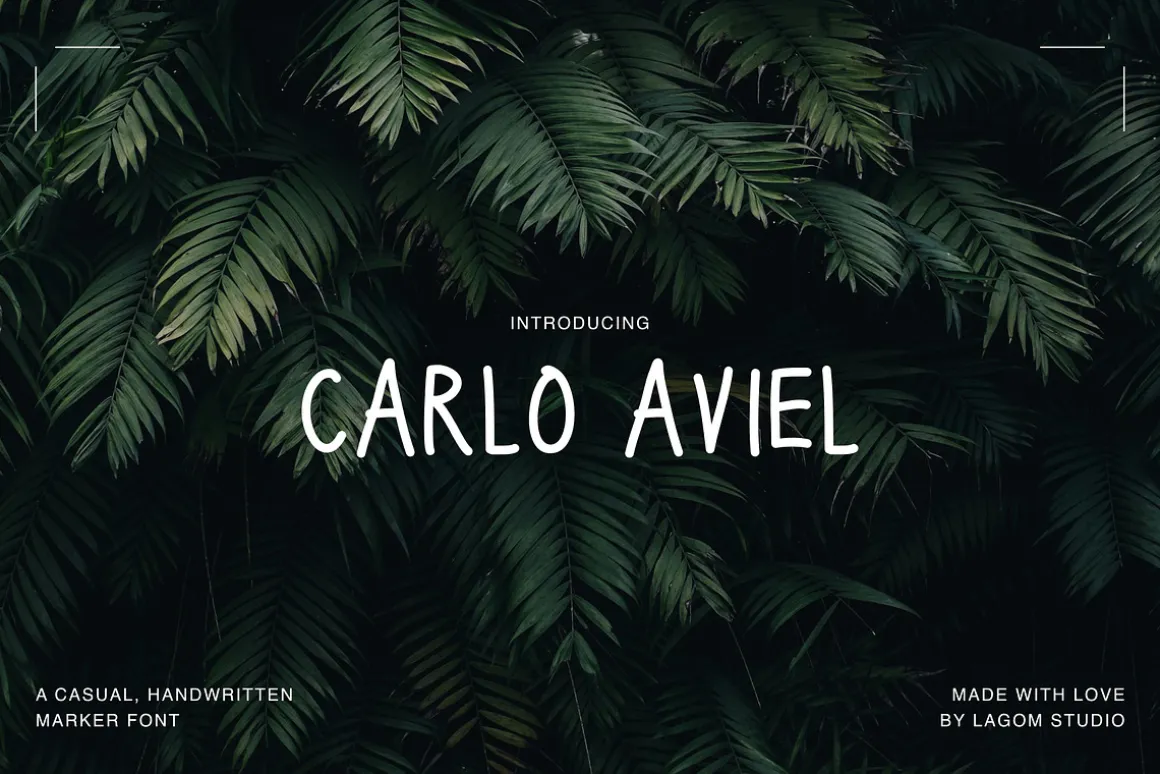 Carlo Aviel · Handwriting Font
