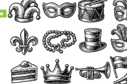 Carnival Festival Vintage Set