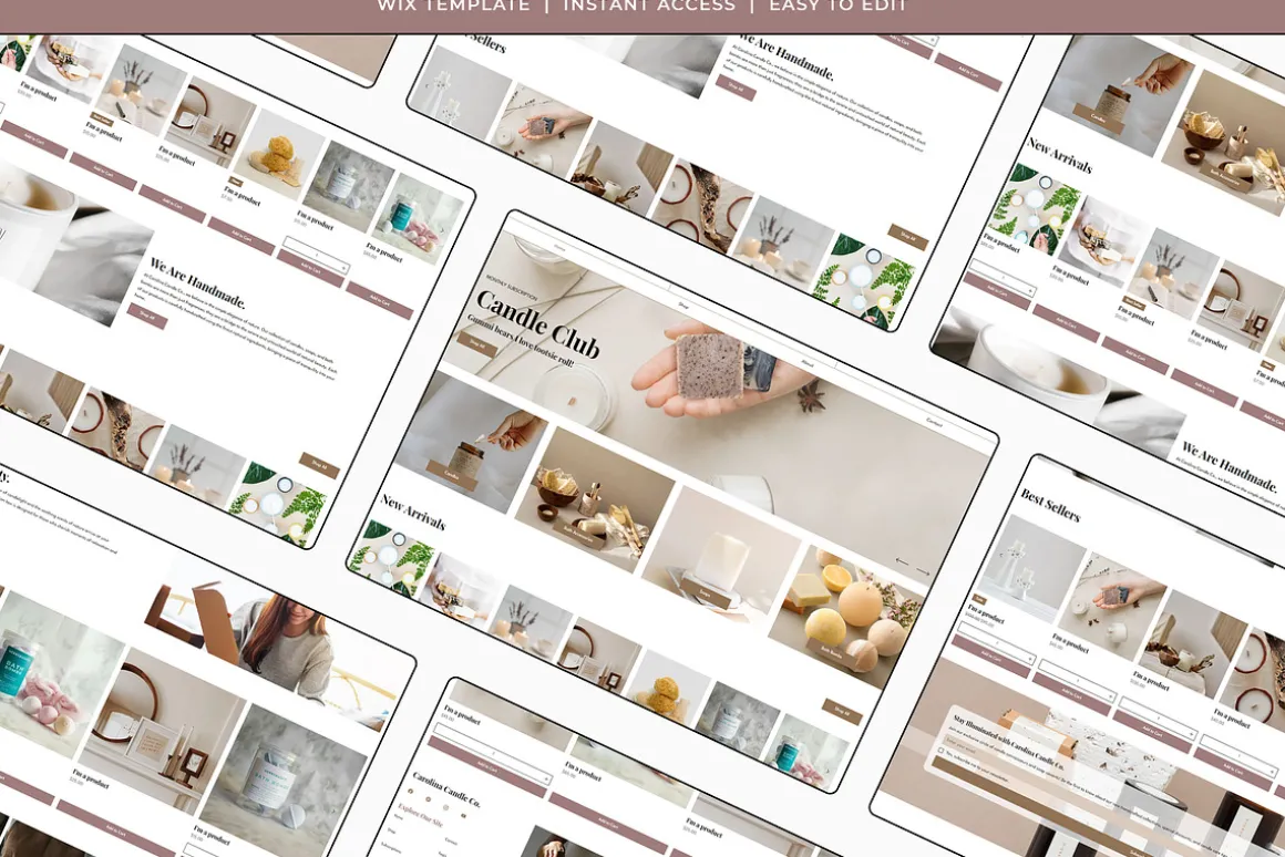 Carolina Candle Co. Wix Template