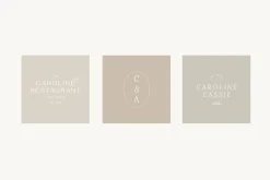 Caroline Minimal Logo Kit Ai,Eps,Psd