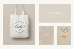 Caroline Minimal Logo Kit Ai,Eps,Psd
