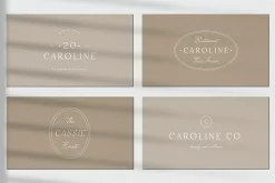 Caroline Minimal Logo Kit Ai,Eps,Psd