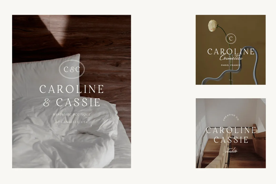 Caroline Minimal Logo Kit Ai,Eps,Psd