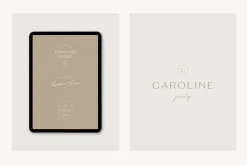 Caroline Minimal Logo Kit Ai,Eps,Psd
