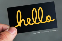 Caroline - monoline script font