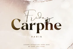 Carphe | Modern Luxury Font