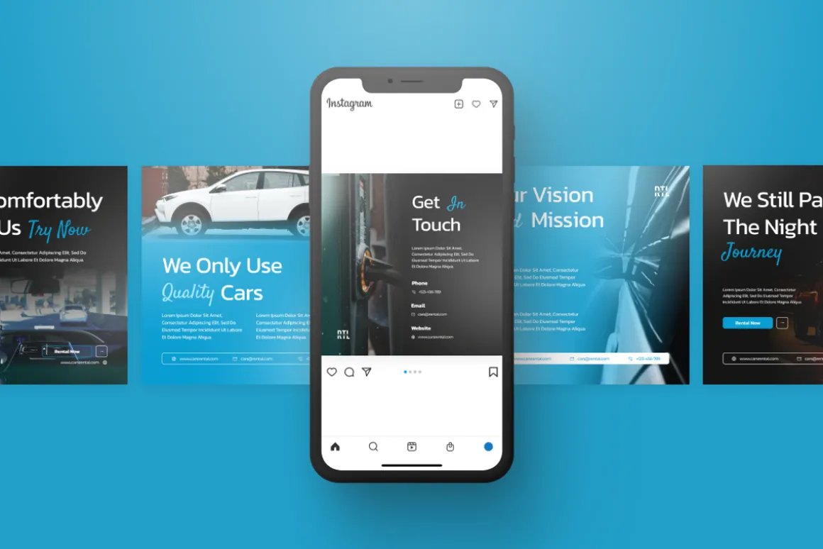 Cars Rental Instagram Post