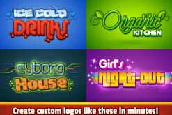 Cartoon Graphic Styles and Logo Kit