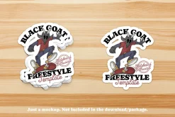 cartoon skateboarding mascot bundle