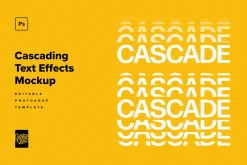 Cascading Distortion Text Effects