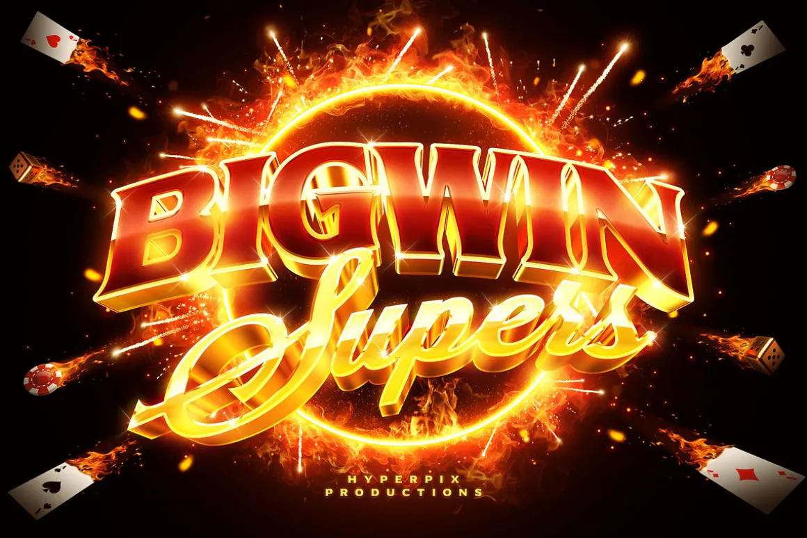 Casino Game Text Effects (12 PSDs)