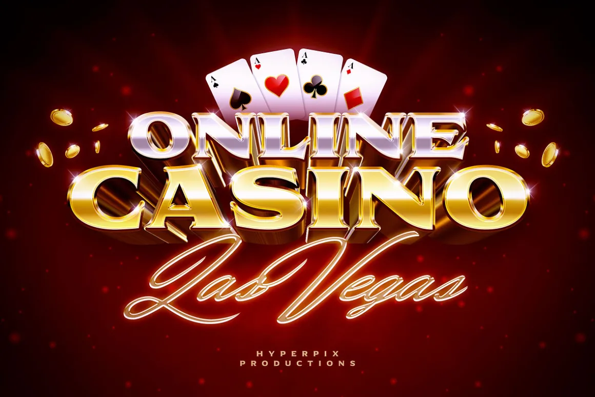 Casino Game Text Effects (12 PSDs)