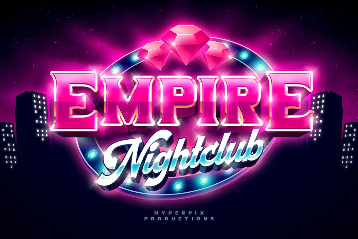 Casino Game Text Effects (12 PSDs)