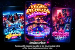 Casino Game Text Effects (12 PSDs)