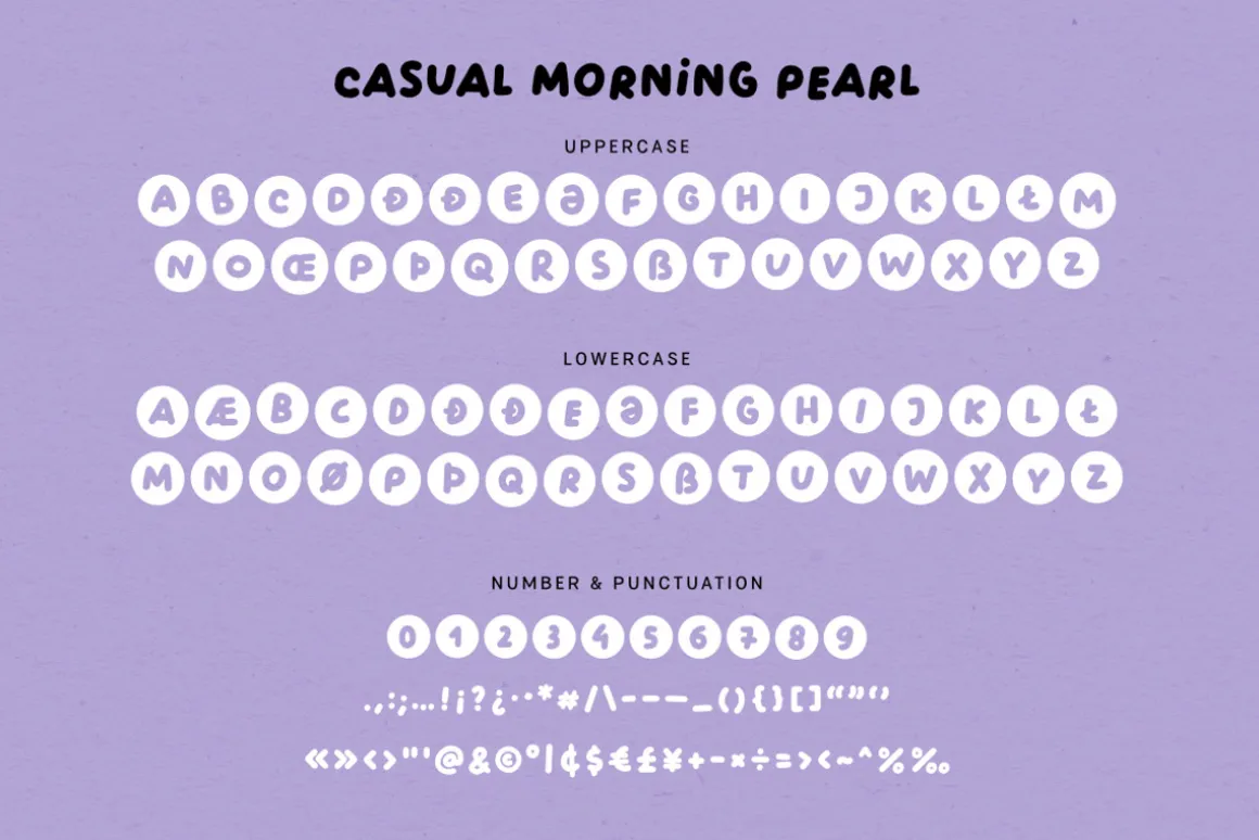 CASUAL MORNING | Font Family