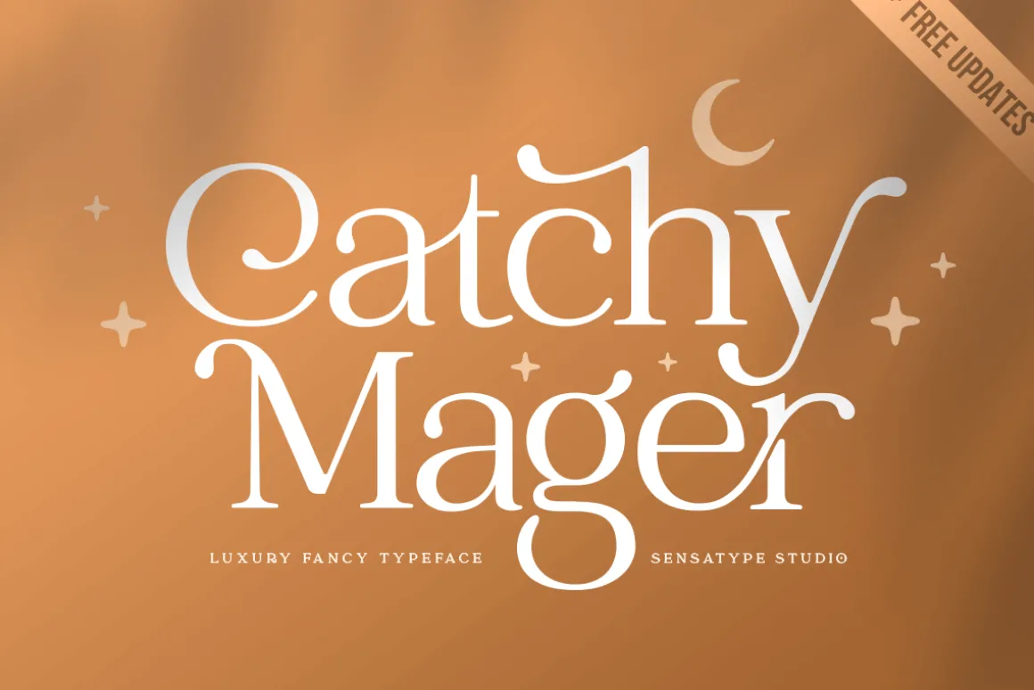 Catchy Mager - Fancy Ligature Font