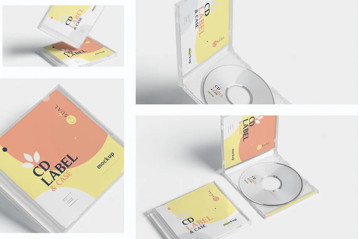 CD Label & Case Mockups