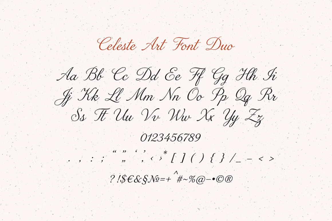 Celeste Art — Elegant Serif & Script