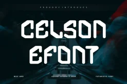 Celson Efont - Futuristic Font