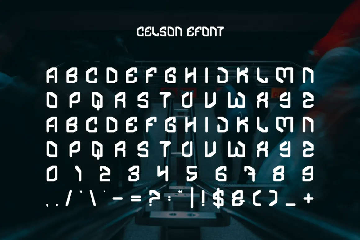 Celson Efont - Futuristic Font