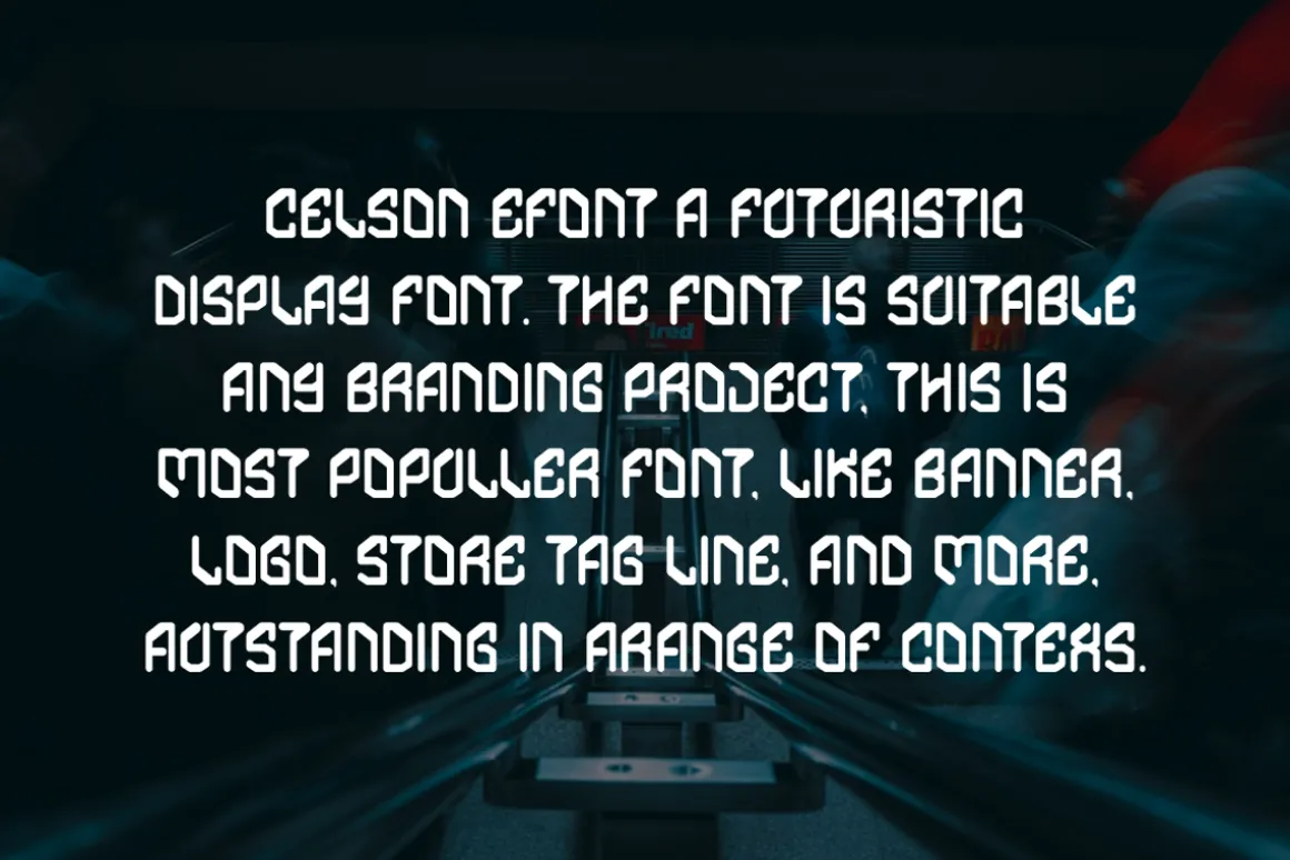 Celson Efont - Futuristic Font