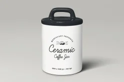Ceramic Coffee Storage Jar Mockup