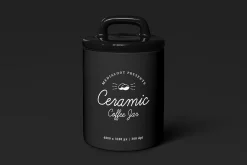 Ceramic Coffee Storage Jar Mockup