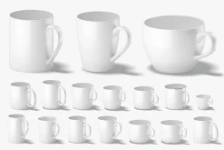 18 Ceramic Mugs 3D Model