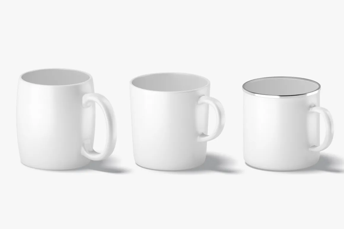 18 Ceramic Mugs 3D Model