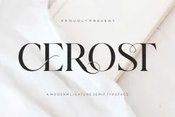 Cerost Modern Ligature Typeface