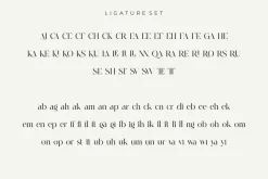 Cerost Modern Ligature Typeface