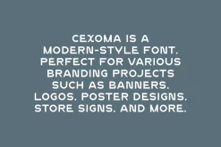 Cexoma - Corporate Logo Font